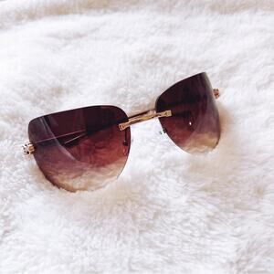 Ophelia Brown & Clear Floral Chic Sunglasses